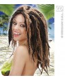 widmann d0714 parrucca rasta reggae nero/biondo