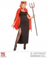 WIDMANN 07181 costume diavolessa s vestito, mantello, corna