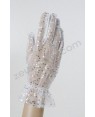 widmann 1469e guanti bianchi a rete con paillettes 25 cm