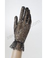 widmann 1468s guanti neri a rete con paillettes 25 cm