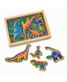 MELISSA E DOUG 10476 20 DINOSAURI DI LEGNO MAGNETIZZATI