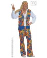 WIDMANN 35253 costume hippie l uomo tessuto
