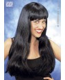 widmann 6165n parrucca fashion nera lunga in sacch.