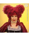 widmann 6325r parrucca nobildonna barocca rossa burgundy