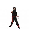 Costume Guerriero Ninja Rosso T 4 10/12 Con Acces