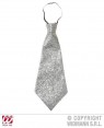 CRAVATTA LUREX ARGENTO CON ELASTICO