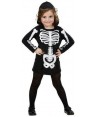 WIDMANN 2848K costume scheletro glamour vestito con cappuccio 3/