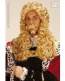 widmann 6201r parrucca bionda re con baffi e pizzetto