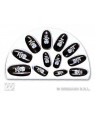 SET 15 UNGHIE DECORATE CON 24 ADESIVI
