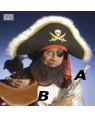 BARBA PIRATI NERA E BIONDA