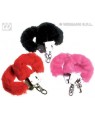 widmann 2417p manette con peluche-ass.3 col:nero rosa rosso