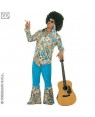 Costume Uomo Hippie Xxl Camicia, Pantaloni, Fascia