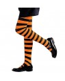 widmann 01217 collant rigati arancione/nero 70 den bambina 7-10