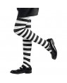 widmann 01229 collant rigati bianco/nero 70 den bambina 7-10 ann