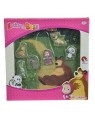 simba 109304081 masha puzzle magnetico 7 pz in legno cm.20x20