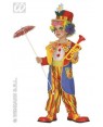 Costume Clown Bambino 3/4 4/5 Con Accessori