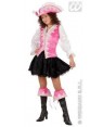 Costume Piratessa Regale Rosa M In Velluto