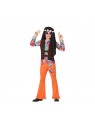 ATOSA 56855 costume hippie 7-9 bambino arancione