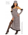 Costume Carcerata Chic S Tessuto Lusso