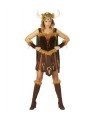 WIDMANN 97923 costume vichinga guerriera l marrone