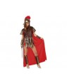 Costume Guerriera Romana Rosso Adulto Xxl