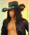 widmann 8449f cappello rasta giamaicano bordato in peluche