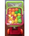 giochi preziosi rdf00071 funny home carrello spesa cestino con frutta