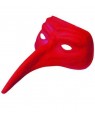 MASCHERA VENEZIANA ROSSA IN PLASTICA