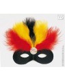 MASCHERA DOMINO SAMBA CON PIUME