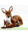 venturelli 720603 peluche gigante cerbiatto con baby