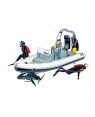 dickie 203825003 kids mate set sos gommone  ed elicottero cm.26/21