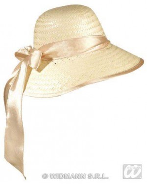 widmann 2953c cappello chicago in paglia con fiocco satinato