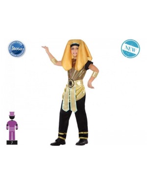 ATOSA 56832 costume egizio 10-12 faraone dorato