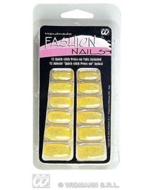 widmann 3314g set 12 unghie glitter colori assortiti