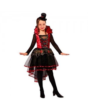 WIDMANN 07496 costume vampiressa 128 (vestito, mini cappello)