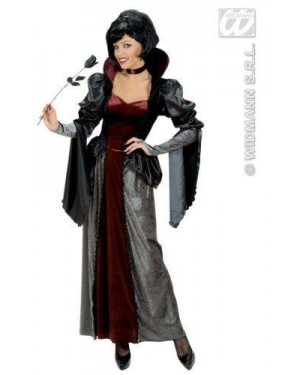 Costume Vampiressa L Vestito-Collarino)