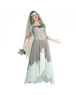 WIDMANN 05964 costume sposa zombie xl (vestito, velo con fiori,