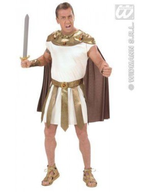 Costume Dio Romano M Tunica-Cintura-Bracciali-