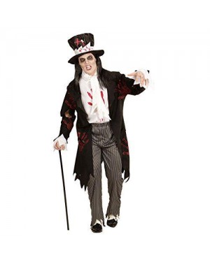 WIDMANN 05942 costume sposo zombie m frac con camicia, pantaloni