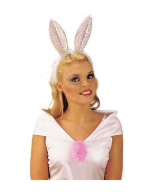 widmann 8115c cerchietto per coniglietta in pailettes