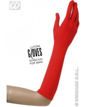 widmann 1442r guanti rossi in lycra cm 37