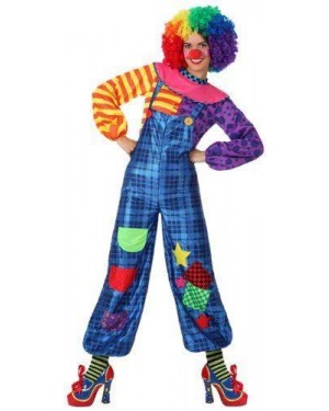 Costume Clown Tg 4 Xl Donna Pagliaccia