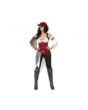 Costume Pirata Donna Con Cappello T1 Xs/S