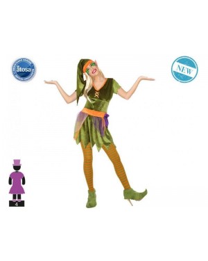 ATOSA 56495 costume elfo verde t-3 donna