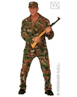 Costume Soldato Mimetica G.I.Joe Xl