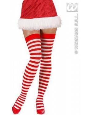 widmann 2070v calze parigine rigate bianche-rosso 70 den