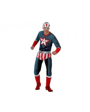 Costume Super Eroe Adulto Tg 3 Xl Capit America