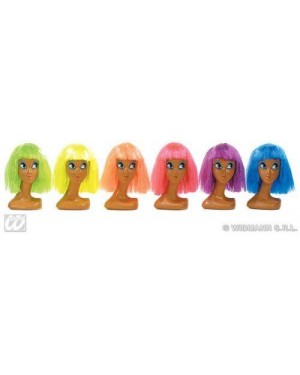 WIDMANN 6050D parrucca clown liscia colori assortiti