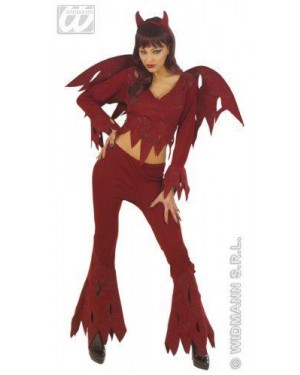 Costume Diavola M Con Accessori Ali
