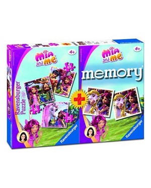 ravensburger 21106 set memory + 3 puzzle mia&me